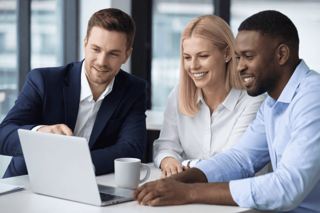 AtlasOps engineering consultants collaborating on AI, cloud, and network solutions for modern businesses